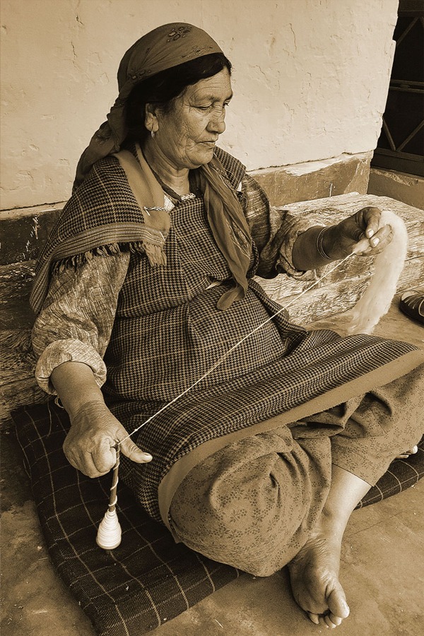 Woman Weaving