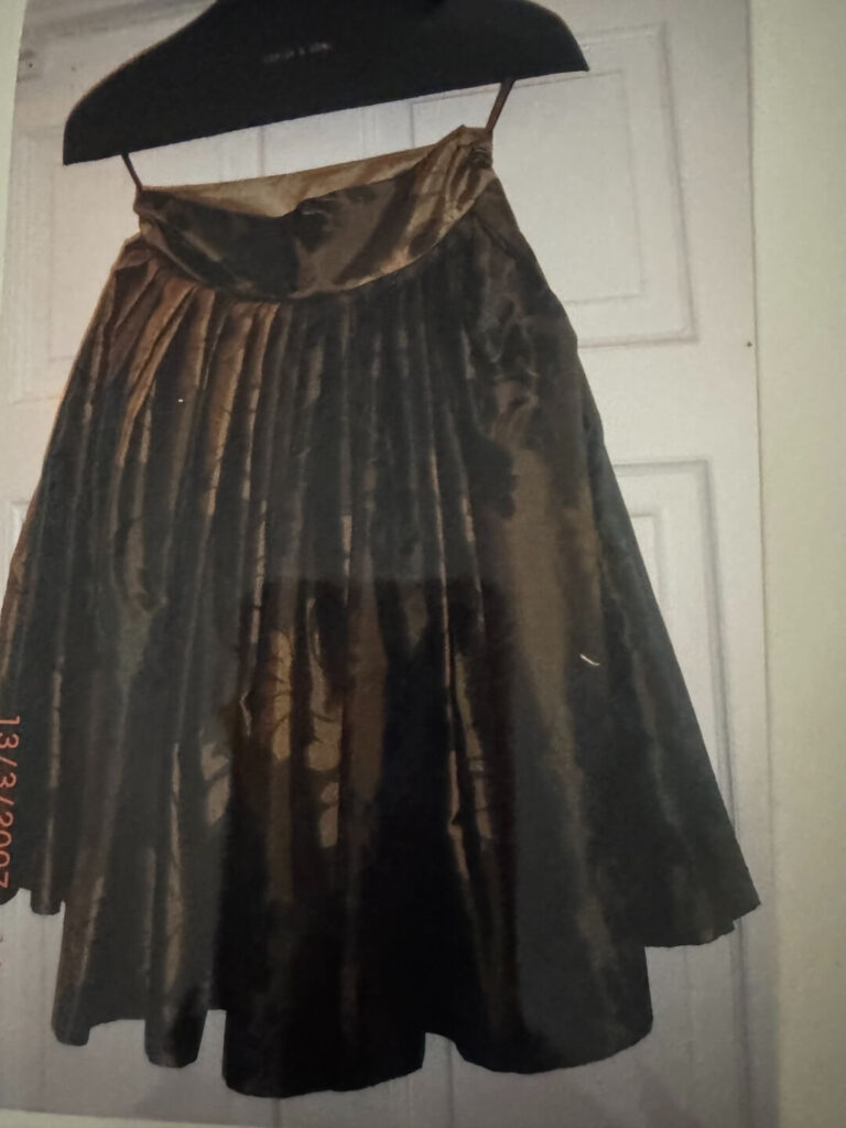 Gold Black Dress western wear